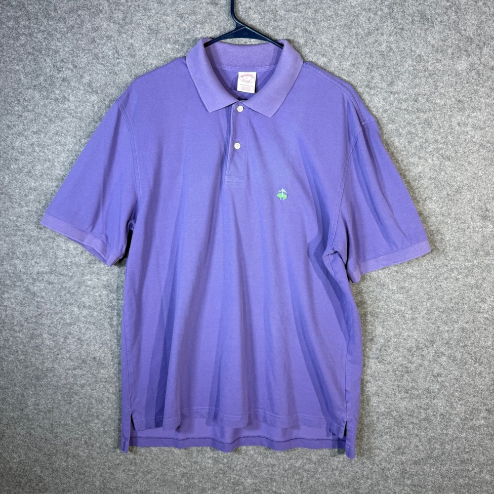 Brooks‎ Brothers Performance Polo Shirt Mens Large Original Fit Purple